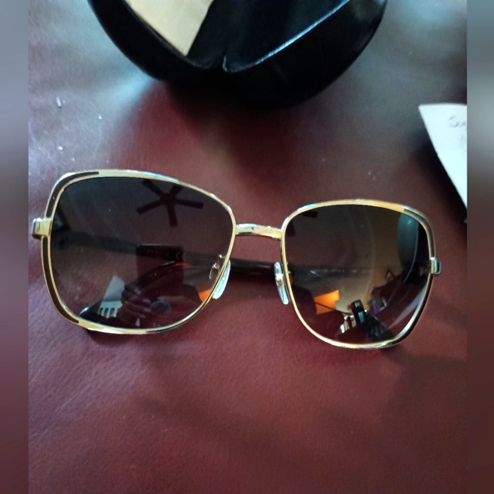 Chanel Gold Square Sunglasses Chanel